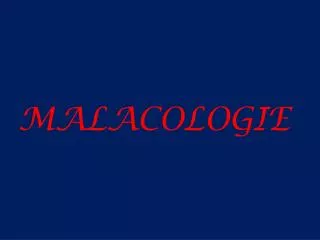 malacologie