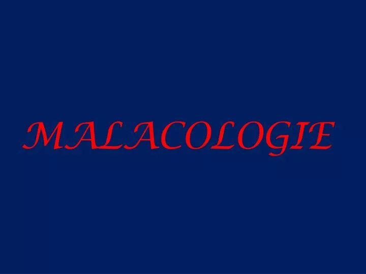 malacologie