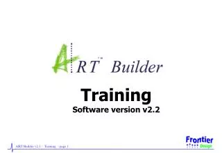 Training Software version v2.2