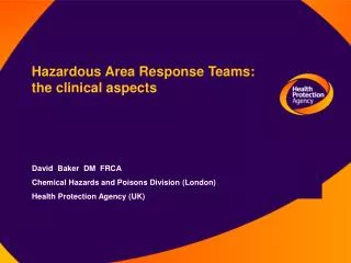 Hazardous Area Response Teams: the clinical aspects