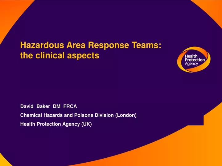 hazardous area response teams the clinical aspects