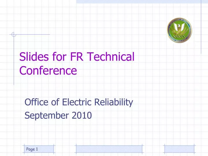 slides for fr technical conference