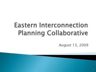 Eastern Interconnection Planning Collaborative