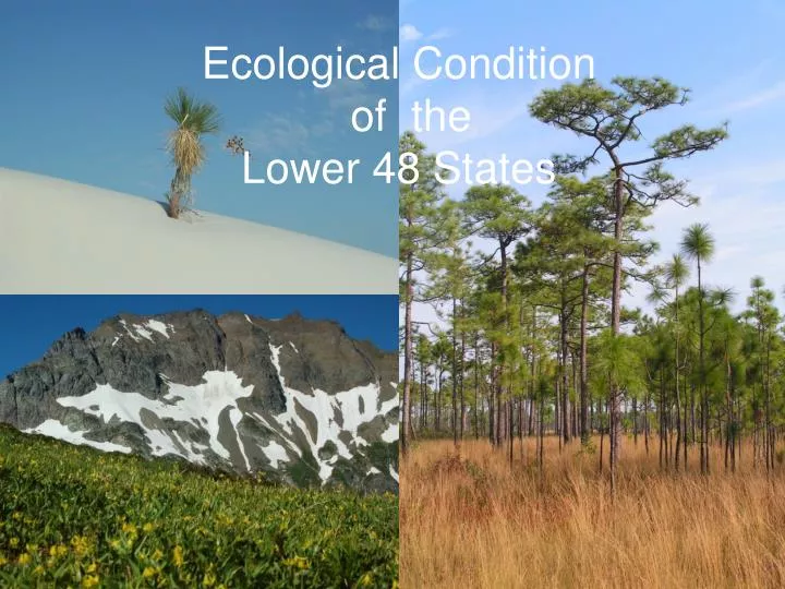 ecological condition of the lower 48 states