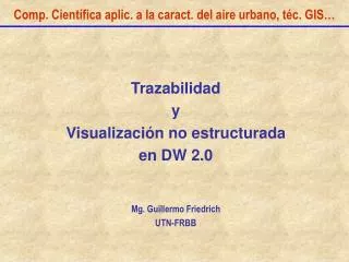 comp cient fica aplic a la caract del aire urbano t c gis