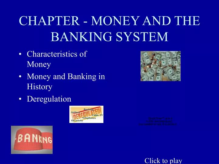 chapter money and the banking system