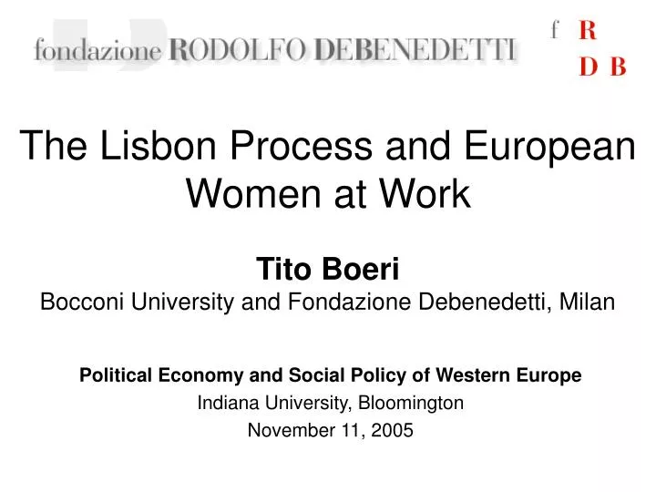 the lisbon process and european women at work