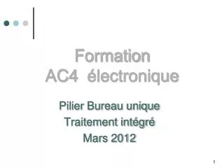 formation ac4 lectronique