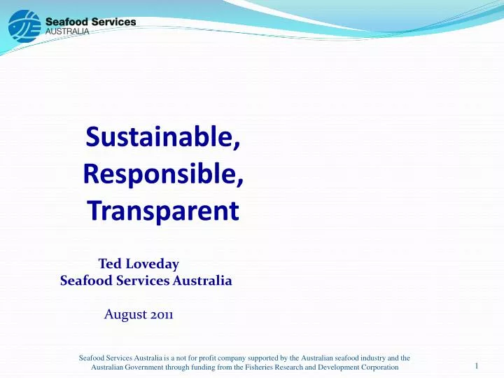 sustainable responsible transparent