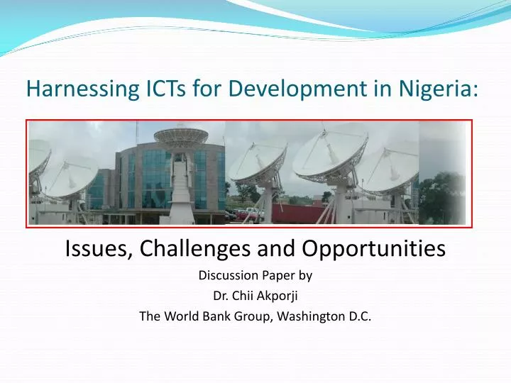 harnessing icts for development in nigeria