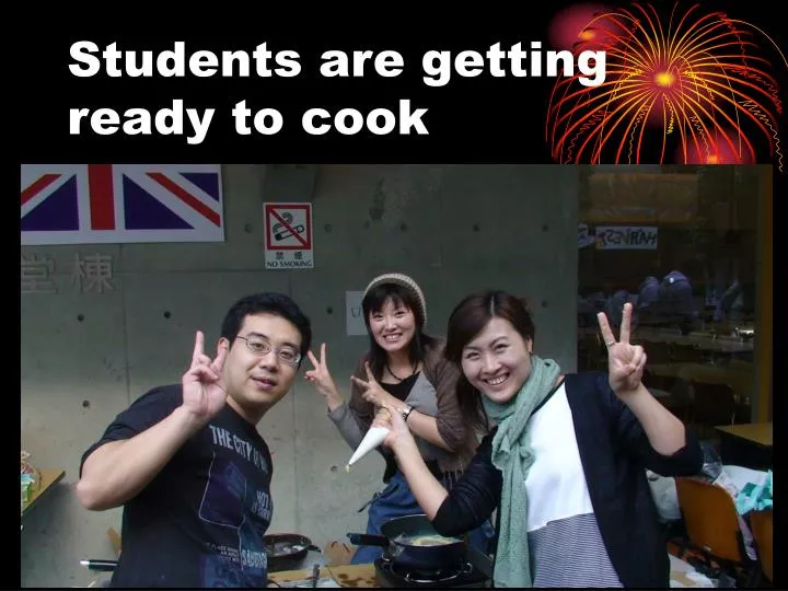 students are getting ready to cook