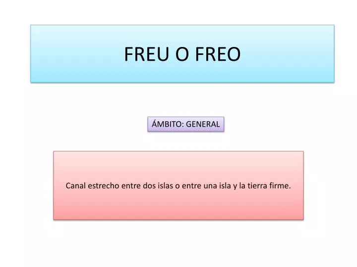 freu o freo