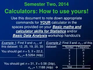 Calculators: How to use yours!