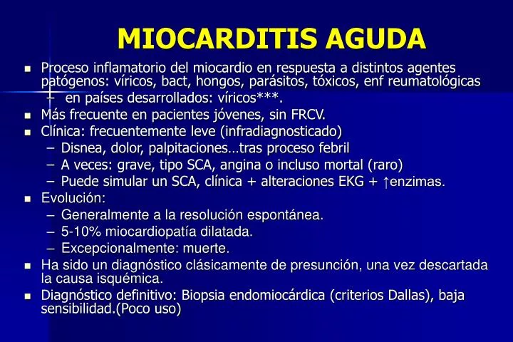 miocarditis aguda