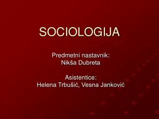 sociologija