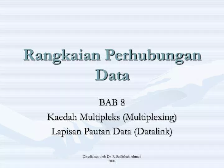 rangkaian perhubungan data