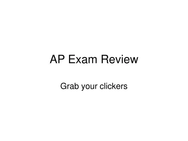 ap exam review