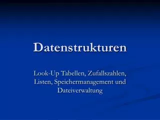 datenstrukturen