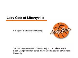 Lady Cats of Libertyville