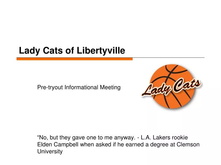 lady cats of libertyville