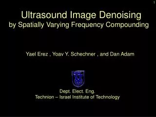 Ultrasound Image Denoising by Spatially Varying Frequency Compounding