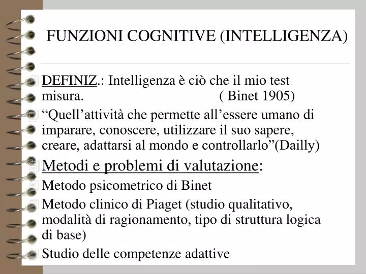 funzioni cognitive intelligenza