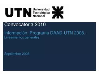 convocatoria 2010