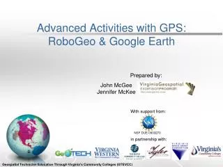 Advanced Activities with GPS: RoboGeo &amp; Google Earth