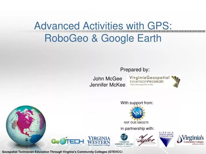 advanced activities with gps robogeo google earth