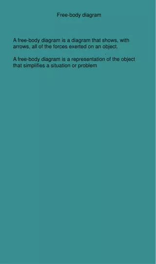 Free-body diagram