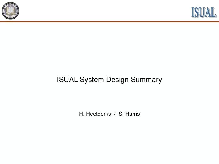 isual system design summary