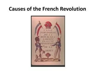 Causes of the French Revolution