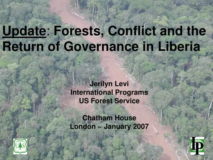 update forests conflict and the return of governance in liberia