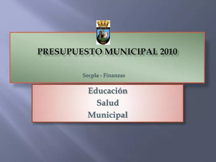 presupuesto municipal 2010