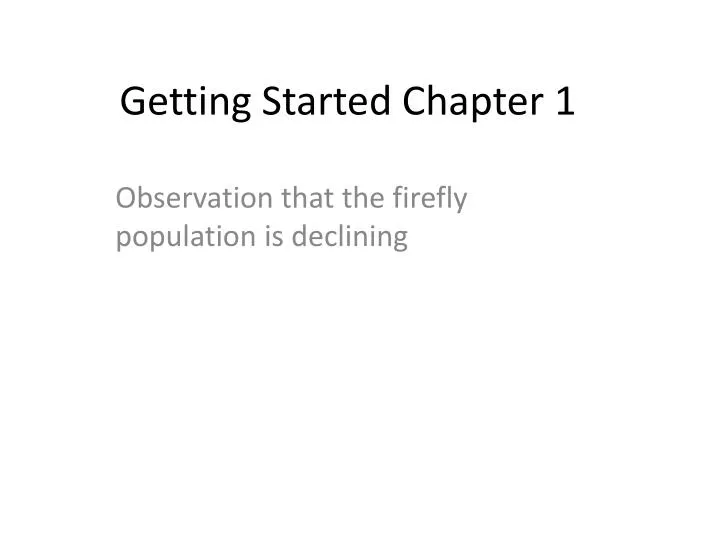 getting started chapter 1