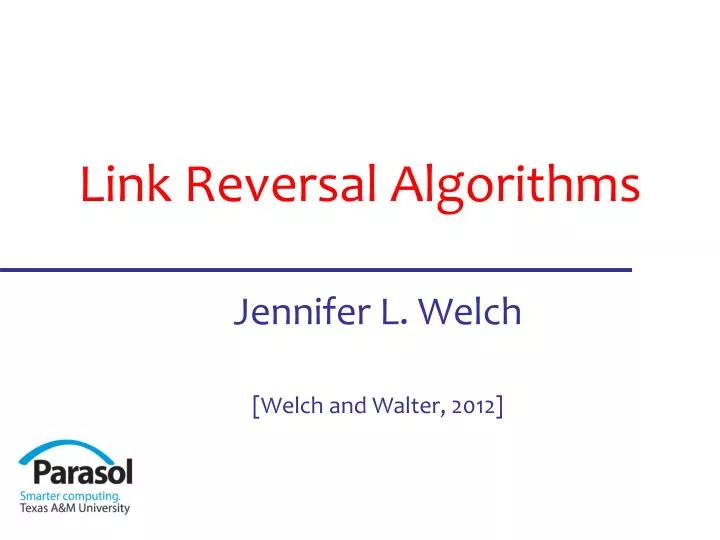 link reversal algorithms