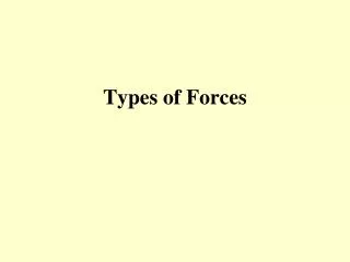 Types of Forces