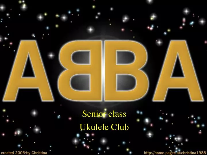senior class ukulele club