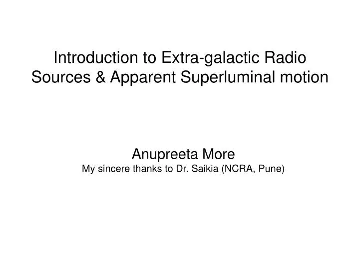 anupreeta more my sincere thanks to dr saikia ncra pune