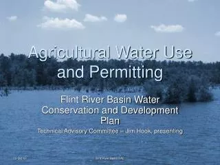 Agricultural Water Use and Permitting