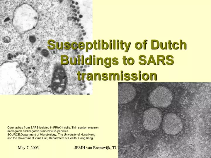 susceptibility of dutch buildings to sars transmission