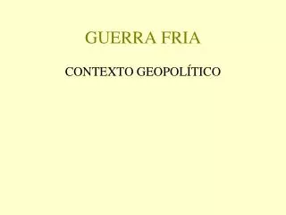 guerra fria