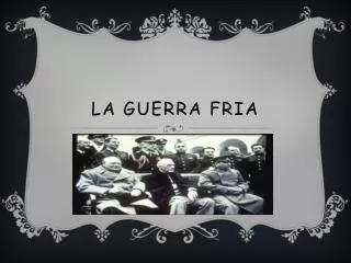 la guerra fria