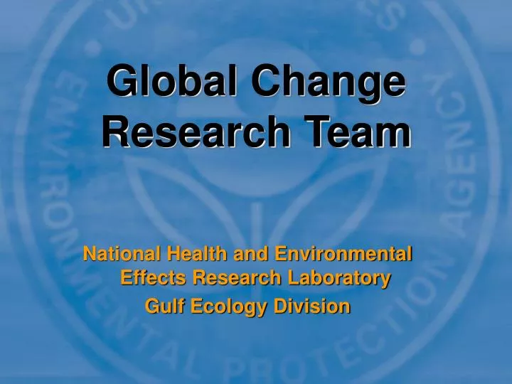 global change research team