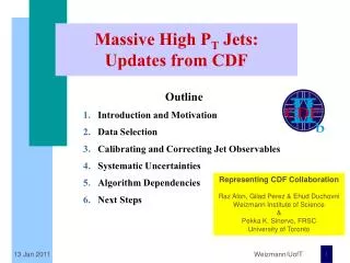 Massive High P T Jets: Updates from CDF