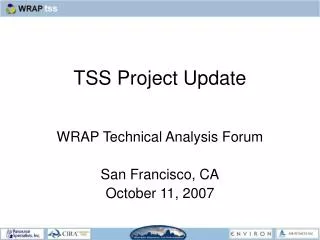 TSS Project Update