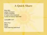 A Quick Share - slide 1