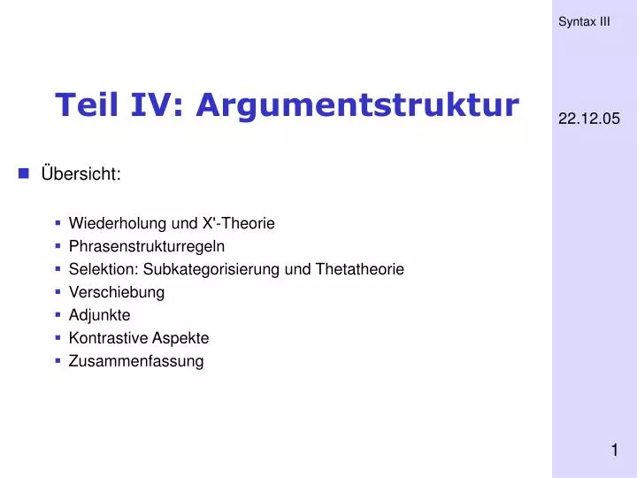 teil iv argumentstruktur