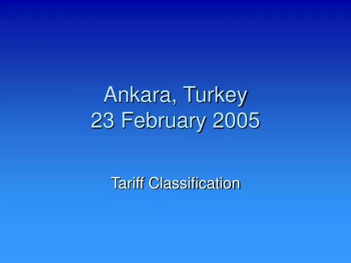 ankara turkey 23 february 2005