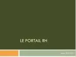 Le PORTAIL RH - slide 1